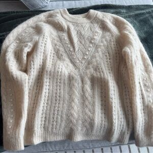 Sezane Jake Jumper in Vanilla